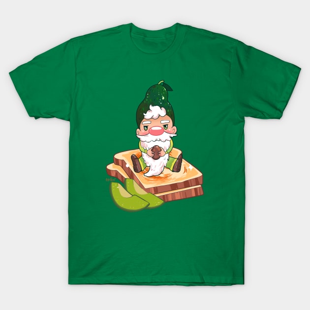 Avocado Gnome T-Shirt by paintdust